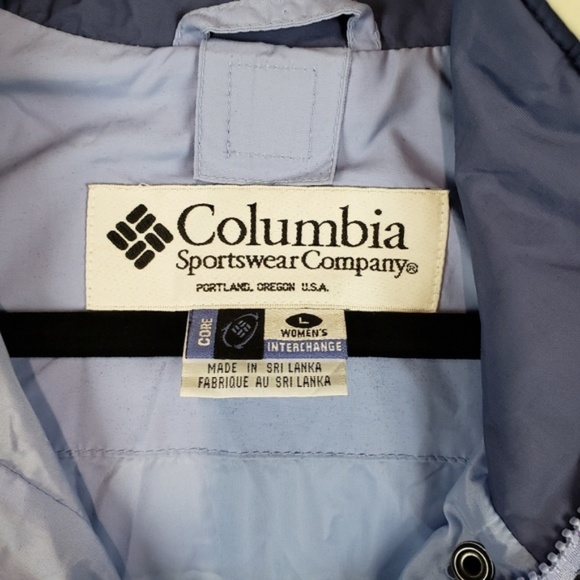 Columbia purple and white core jacket womens L - Picture 5 of 6